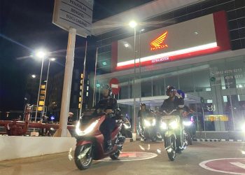 Asmo Kalbar dan HWBC Gelar Nocturnal Riding Dukung UMKM