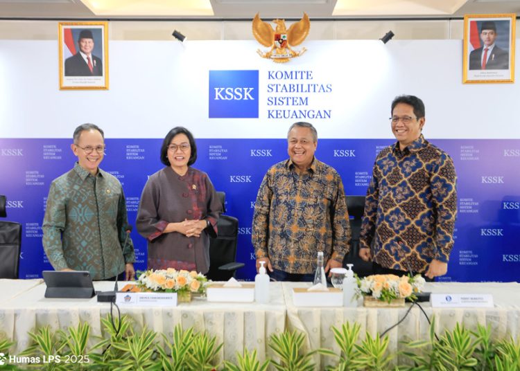 Komite Stabilitas Sistem Keuangan (KSSK) yang terdiri dari Menteri Keuangan, Gubernur Bank Indonesia (BI), Ketua Dewan Komisioner Otoritas Jasa Keuangan (OJK), dan Ketua Dewan Komisioner Lembaga Penjamin Simpanan (LPS). (ist)