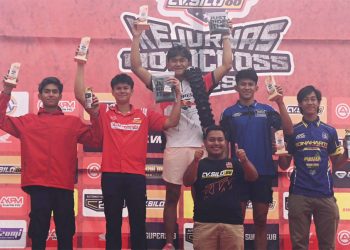 Crosser Astra Honda Bawa CRF Raih Back To Back Podium di Kejurnas Motocross