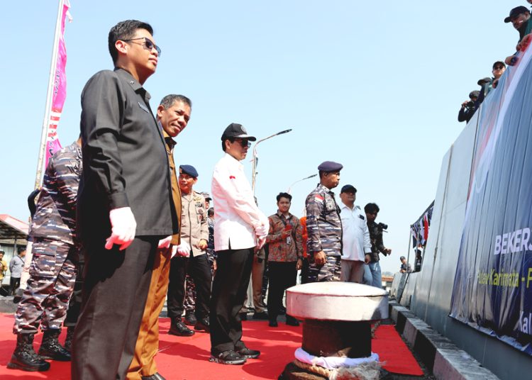 Pelepasan Ekspedisi Rupiah Berdaulat (ERB) 2025 menggunakan KRI Kujang 642 di Kodaeral XII, Pontianak, Kalimantan Barat pada Selasa. (dokbi)