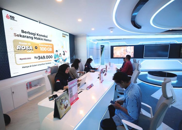 Di tengah tantangan industri, XLSMART berhasil meraih kinerja positif di Q2 2025. Perseroan berhasil meraih total pendapatan sebesar Rp 10,50 triliun, meningkat 22 persen dibandingkan periode yang sama tahun sebelumnya (yoy). (ist)