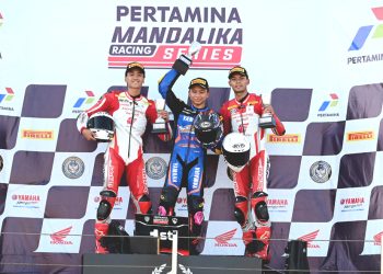 Pebalap Astra Honda Dominasi Podium 600cc di Mandalika