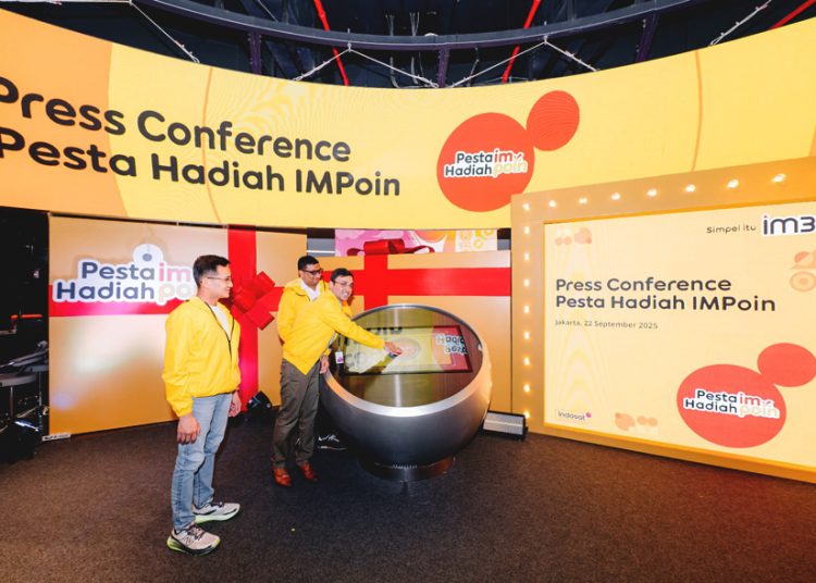 IM3 kembali mengapresiasi pelanggan setianya melalui program loyalitas tahunan Pesta Hadiah IMPoin 2025. Tahun ini, IM3 menyiapkan total 2.025 hadiah spektakuler sebagai wujud nyata apresiasi atas kepercayaan jutaan pelanggan yang terus memilih IM3 & IM3 Platinum untuk setiap kebutuhan digital mereka. (ist)