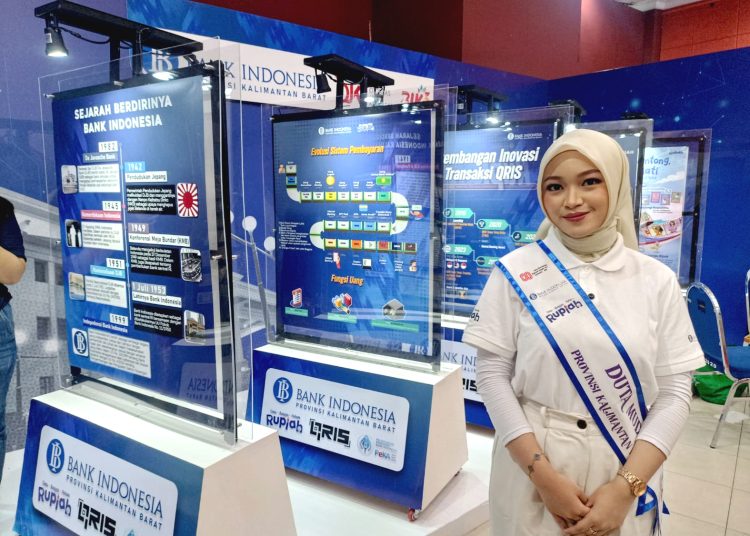 Booth Bank Indonesia Perwakilan Provinsi Kalimantan Barat (Kalbar) dalam Fin Expo 2025 di Pontianak Convention Center pada 17-19 Oktober 2025.(rif)