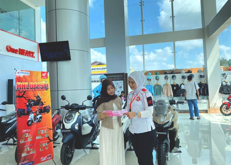 Honda Special October Festival (Halofest) dari Astra Motor Kalbar hadir memberikan promo pada setiap pembelian motor Honda secara kredit di seluruh dealer di area Kota Pontianak hingga 31 Oktober 2025. (ist)