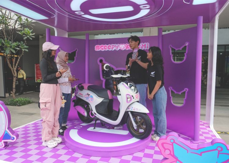 PT Astra Honda Motor (AHM) menghadirkan Honda Scoopy edisi terbatas dengan balutan desain karakter Kuromi yang keren. (ist)