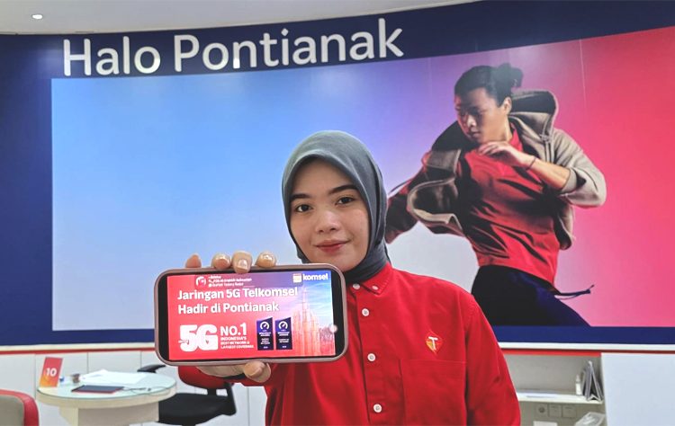 Telkomsel operator seluler pertama menghadirkan Hyper 5G di Pontianak, Kalimantan Barat, yang memperkuat kepemimpinan sebagai Operator 5G terdepan dan terluas yang didukung teknologi AI. (ist)