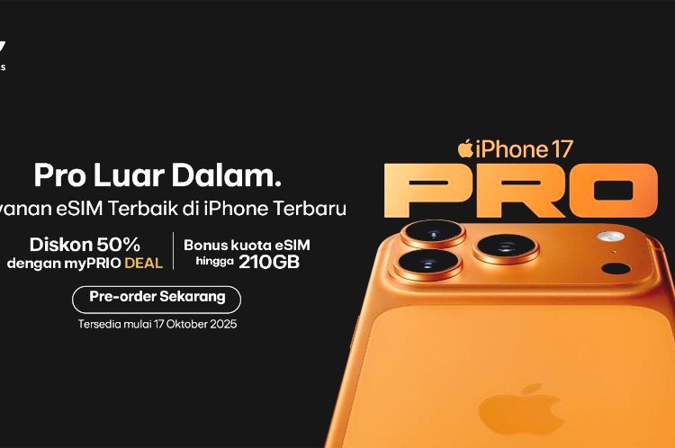 XLSMART menghadirkan penawaran dari produk-produk terbaru Apple, di antaranya iPhone 17, iPhone Air, iPhone 17 Pro, dan iPhone 17 Pro Max. (ist)