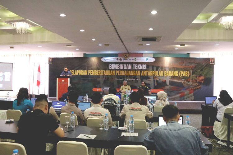 Pelindo Regional 2 Pontianak dalam kegiatan Bimbingan Teknis (Bimtek) Pelaporan Pemberitahuan Perdagangan Antarpulau Nomor 27 Tahun 2024, yang berlangsung secara hybrid (daring dan luring), Selasa.(ist)