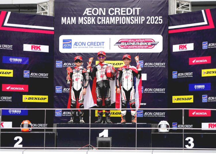 Pebalap binaan PT Astra Honda Motor (AHM) menorehkan prestasi membanggakan di ajang internasional dan nasional. Dari arena balap Malaysia, dua siswa Astra Honda Racing School (AHRS), Bintang Pranata Sukma dan Abimanyu Bintang Fermadi, berhasil meraih back to back podium pada Idemitsu Honda Thailand Talent Cup (TTC) 2025 Round 5 di Sepang International Circuit, Malaysia.(ist)