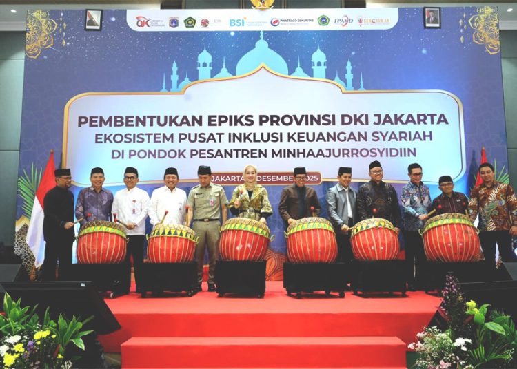 Peresmian Ekosistem Pusat Inklusi Keuangan Syariah (EPIKS) di Pondok Pesantren (Ponpes) Minhaajurrosyidiin, Jakarta Timur. (ist)