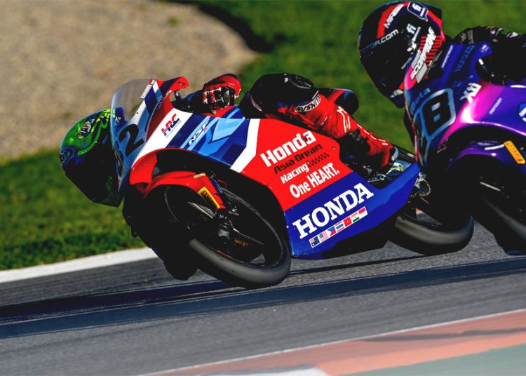 Pebalap binaan PT Astra Honda Motor (AHM), Veda Ega Pratama dan Muhammad Kiandra Ramadhipa menutup musim balap internasional 2025 dengan capaian membanggakan di ajang FIM JuniorGP dan European Talent Cup (ETC).(ist)