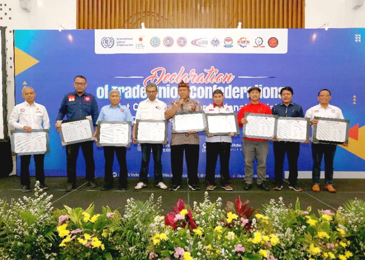 Deklarasi Komitmen Konfederasi Serikat Pekerja mengenai Reformasi Sistem Jaminan Sosial Nasional. (ist)