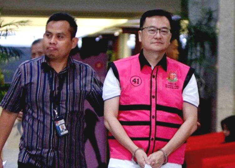 Benny Tjokrosaputro tersangka skandal Jiwasraya kini disanksi OJK dilarang masuk pasar modal. (net)