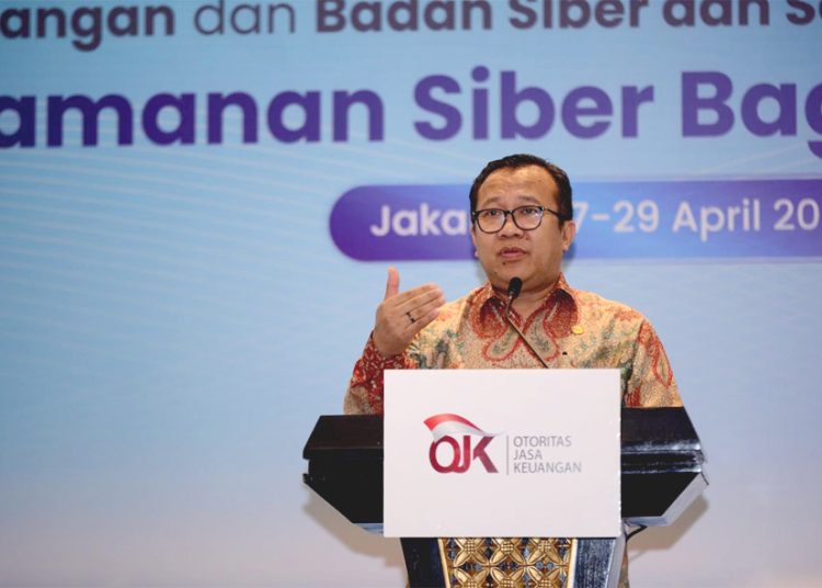 Kepala Eksekutif Pengawas Inovasi Teknologi Sektor Keuangan, Aset Keuangan Digital, dan Aset Kripto OJK, Adi Budiarso dalam Workshop Keamanan Siber bagi Penyelenggara Inovasi Teknologi Sektor Keuangan, Aset Keuangan Digital, dan Aset Kripto Tahun 2026 di Jakarta, Senin. (ist)