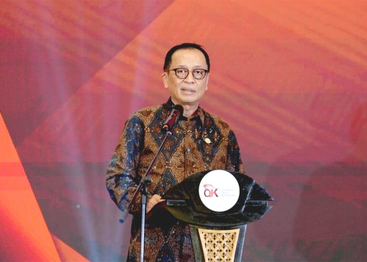 Kepala Eksekutif Pengawas Perbankan OJK Dian Ediana Rae pada kegiatan Sarasehan Industri Perbankan dengan tema “Penerapan Konsep Business Judgement Rule Terhadap Kredit Macet di Bank” di Jakarta, Selasa. (ist)