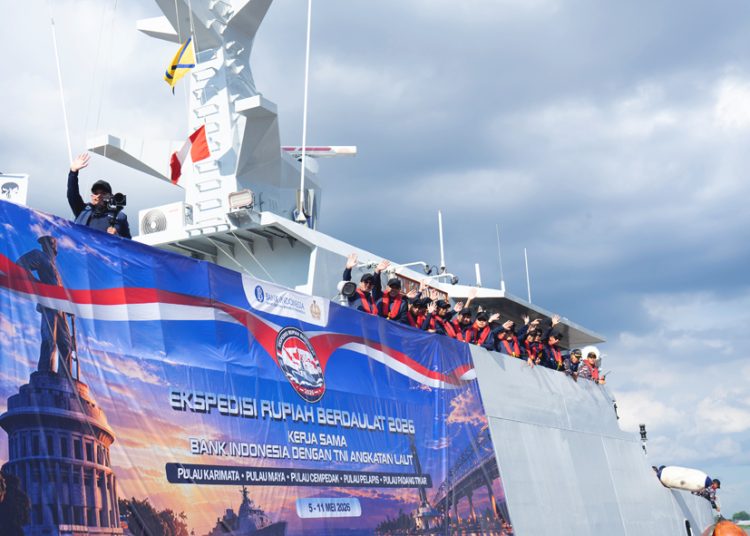 Pelepasan Ekspedisi Rupiah Berdaulat (ERB) 2026 di Pontianak, Selasa 5 Mei 2026. ERB merupakan wujud nyata komitmen menjaga kedaulatan NKRI melalui penyediaan uang Rupiah layak edar di wilayah Terdepan, Terluar, dan Terpencil (3T). Tahun ini, ERB menjangkau 97 pulau di 19 provinsi, dilaksanakan pada 5 - 11 Mei 2026 (ist).