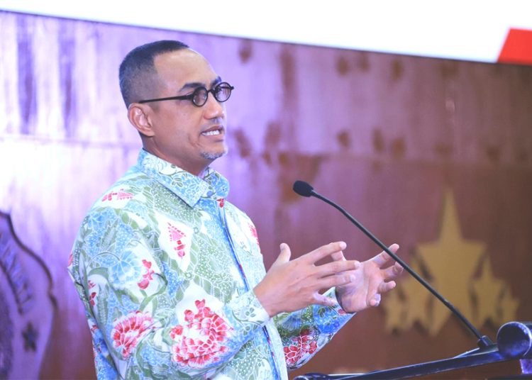 Kepala Eksekutif Pengawas Pasar Modal, Keuangan Derivatif, dan Bursa Karbon OJK Hasan Fawzi dalam Kuliah Umum di Universitas Malahayati, Bandar Lampung, Selasa. (ist)
