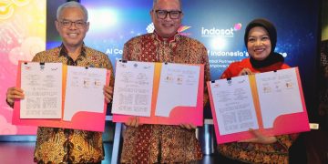 Indosat, Wadhwani, dan Kemnaker Teken MoU