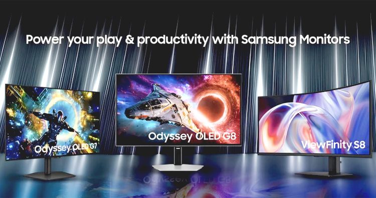 Lini monitor terbaru, Samsung Odyssey OLED G7, Odyssey OLED G8, dan ViewFinity S8 siap membawa pengalaman gaming dan produktivitas ke level berikutnya.(ist)