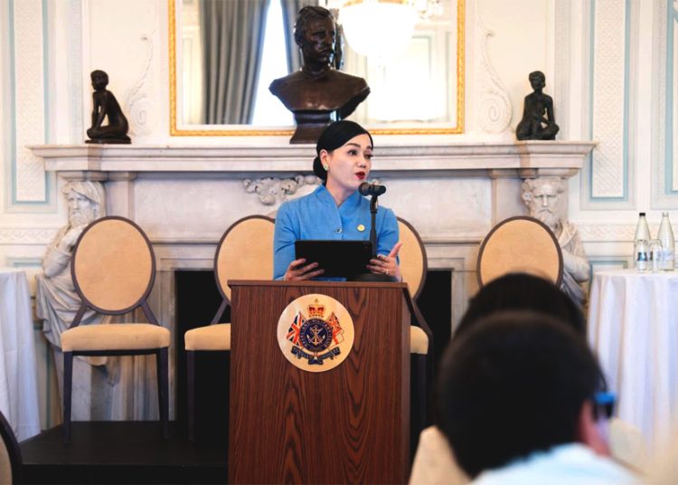 Ketua Dewan Komisioner OJK Friderica Widyasari Dewi dalam rangkaian London Climate Action Week (LCAW) 2026 yang berlangsung pada 22–25 Juni 2026 di London, Inggris. (ist)