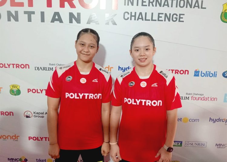 Pasangan ganda putri muda Indonesia Ayu dan Velecia berhasil melangkah mulus ke babak berikutnya dalam ajang bulutangkis prestisius Polytron Pontianak International Challenge 2026 yang digeber di GOR Terpadu Pontianak, Rabu.