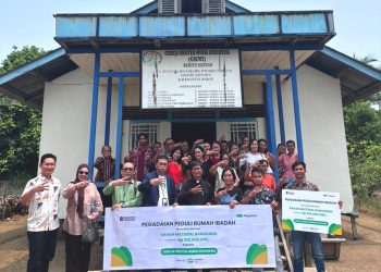 Pegadaian Peduli Rumah Ibadah, Dukung Pembangunan GKMI Nanga Awin Kapuas Hulu