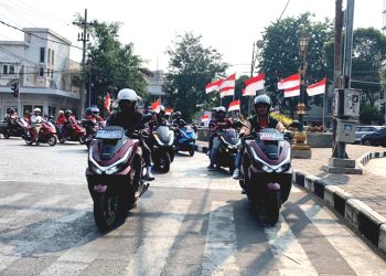 Cinta Indonesia, Ribuan Bikers Honda PCX Konvoi Simpatik Rayakan HUT RI ke-81