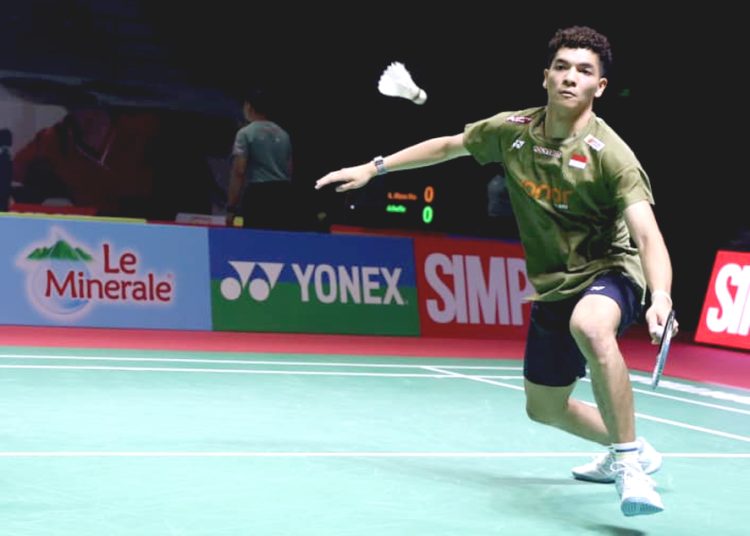 Pemain muda Indonesia Aquino Evano Keneddy Tangka memasuki babak semifinal bersama pasangannya Ikhsan Lintang Pramudia melawan Yeremia Erich Yoche Yacob Rambitan juga dari Indonesia. Babak semifinal digelar pukul 13.00 WIB di GOR Terpadu Pontianak, Sabtu. (ist)