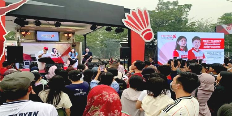 Liliyana Natsir dan Debby Susanto Memuncaki Animo Masyarakat dalam Meet and Greet Polytron Pontianak Indonesia Masters 2026