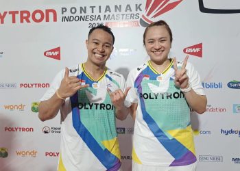 Ganda Campuran Rehan dan Melati Melangkah ke Perempat Final Indonesia Masters 2026