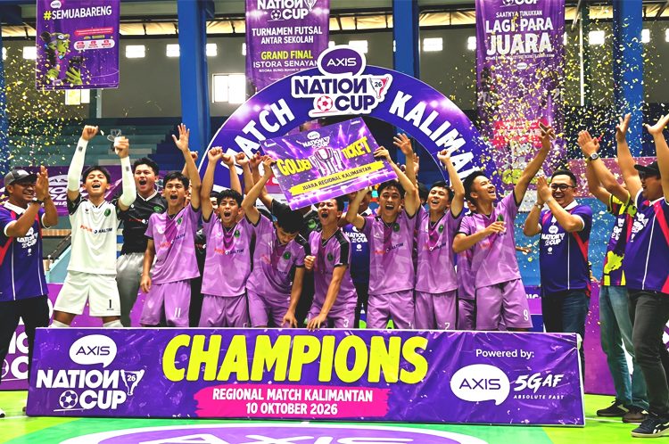 MAN 2 Samarinda menjadi juara Final Regional akan membawa nama Kalimantan untuk berlaga di Final Nasional AXIS Nation Cup 2026 pada 31 Oktober 2026 di Istora Senayan, Jakarta. (ist)