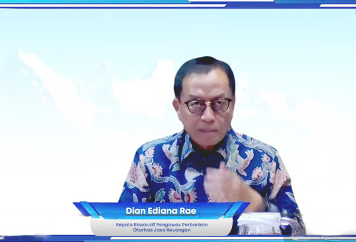 Kepala Eksekutif Pengawasan Perbankan OJK, Dian Ediana Rae dalam Rapat Dewan Komisioner Bulanan (RDKB) OJK September 2026. (yutub)