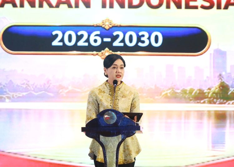 Ketua Dewan Komisioner OJK Friderica Widyasari Dewi saat peluncuran RP31 2026-2030 di Denpasar, Bali, Jumat. (ist)