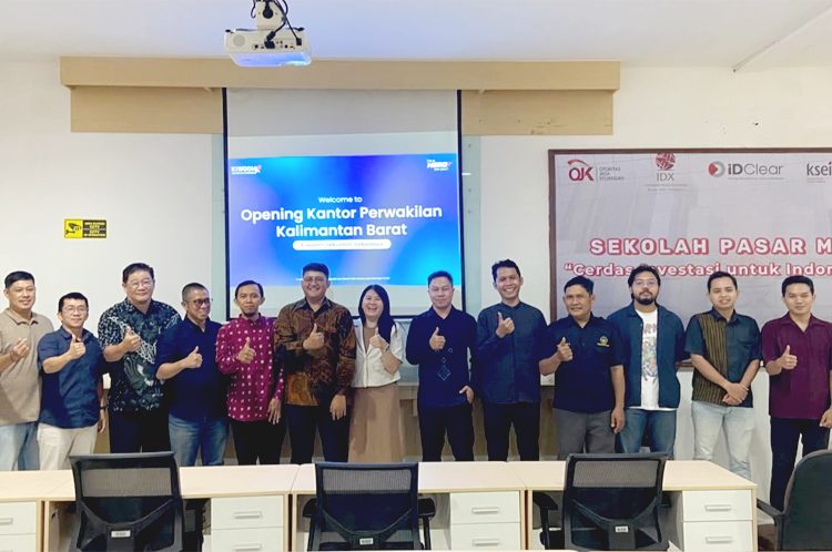Peresmian perwakilan PT Kiwoom Sekuritas Indonesia di kantor Bursa Efek Indonesia (BEI) Kalimantan Barat. (ist)