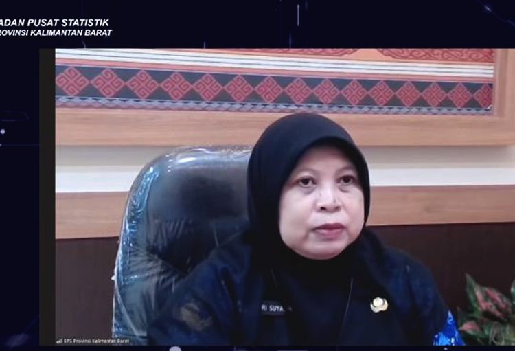 Statistis Ahli Madya BPS Provinsi Kalimantan Barat, Sri Suyatmi dalam konpers BRS bulan September 2026, Kamis.(yutub)